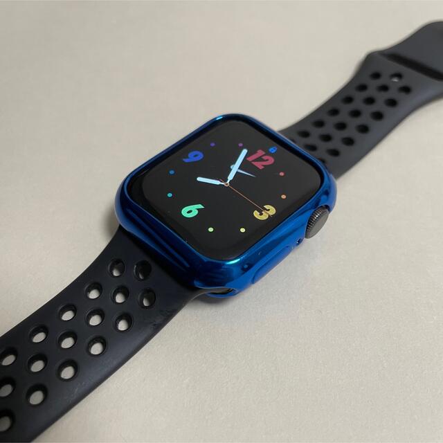 【ブルー】AppleWatch 本体カバー 38/40/42/44mm メンズの時計(その他)の商品写真