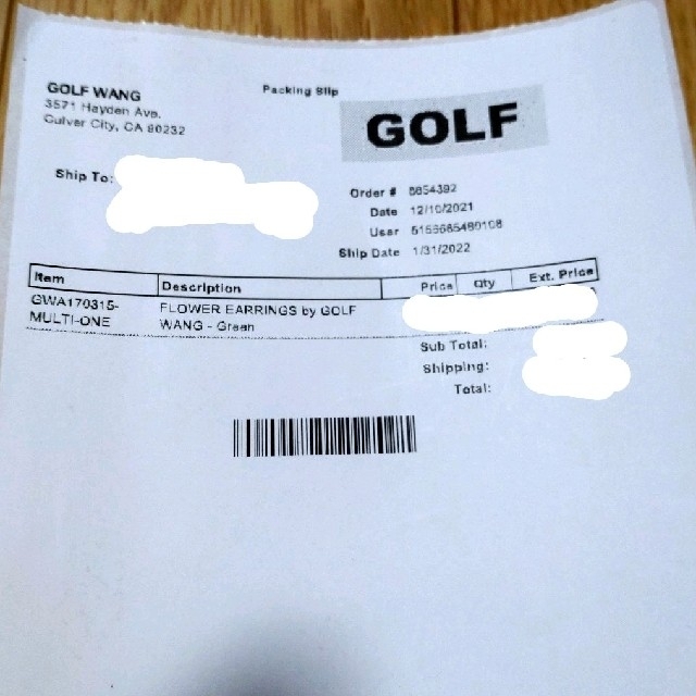新品 未使用 Golf Wang フラワー ピアスの通販 by kota's shop 新品 未使用 Golf Wang フラワー ピアスの通販 by kota's shop