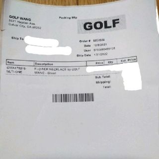 新品未使用 Golf Wang フラワー ネックレスの通販 by kota's shop|ラクマ