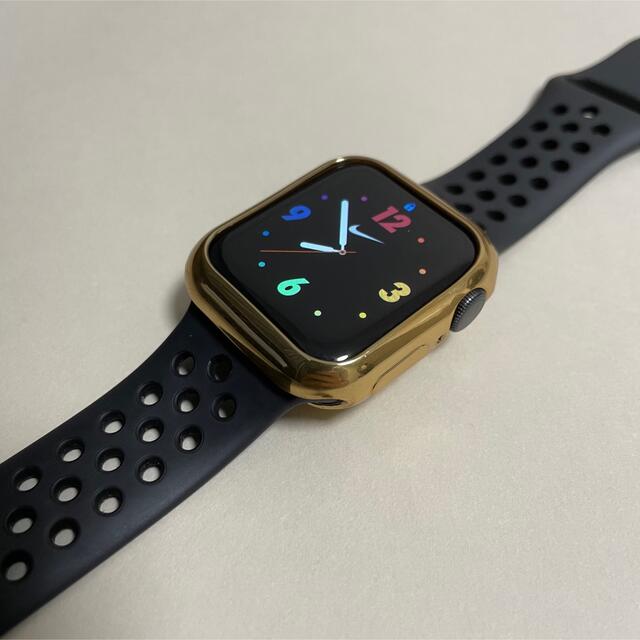 Apple Watch(アップルウォッチ)の【ゴールド】AppleWatch 本体カバー 38/40/42/44mm メンズの時計(その他)の商品写真