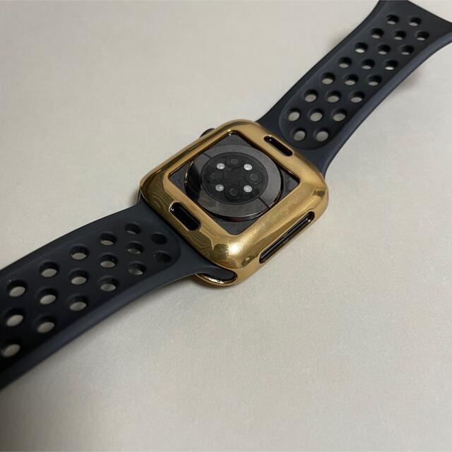 Apple Watch(アップルウォッチ)の【ゴールド】AppleWatch 本体カバー 38/40/42/44mm メンズの時計(その他)の商品写真