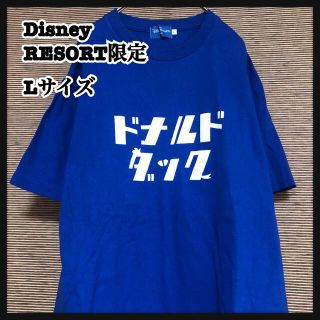 ディズニー(Disney)の 【東京ディズニーリゾート限定】半袖Tシャツ　ドナルドダック　ブルーホワイトA1(Tシャツ/カットソー(半袖/袖なし))