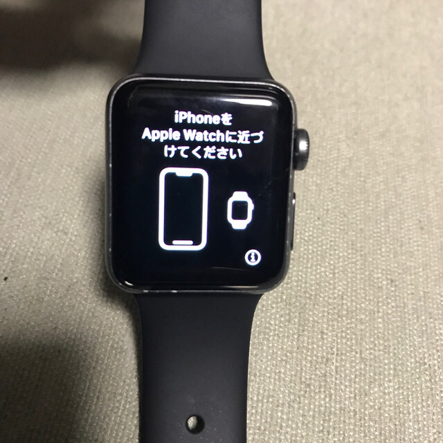 Apple(アップル)のApple Watch series3  ※ｸﾘｱﾍﾞﾙﾄ付 メンズの時計(腕時計(デジタル))の商品写真