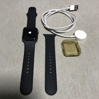 アップル(Apple)のApple Watch series3  ※ｸﾘｱﾍﾞﾙﾄ付(腕時計(デジタル))