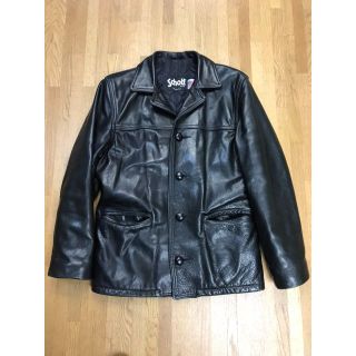 ショット(schott)のschott ショット USA製 レザージャケット ハーフコート 36 黒(レザージャケット)