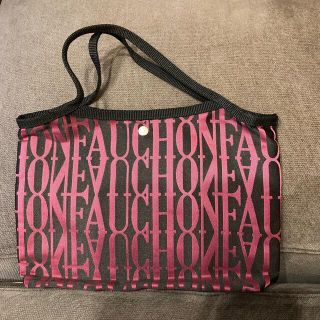 タカシマヤ(髙島屋)のFAUCHON フォション ミニ トートバッグ　黒×ピンク(その他)