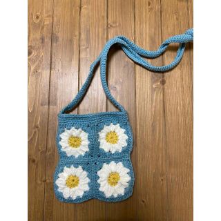 グラニースクエアバッグ お花モチーフバッグ ハンドメイド