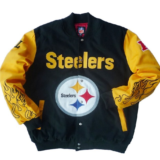 NFL ピッツバーグ スティーラーズ スタジャン ジャケット 2XL