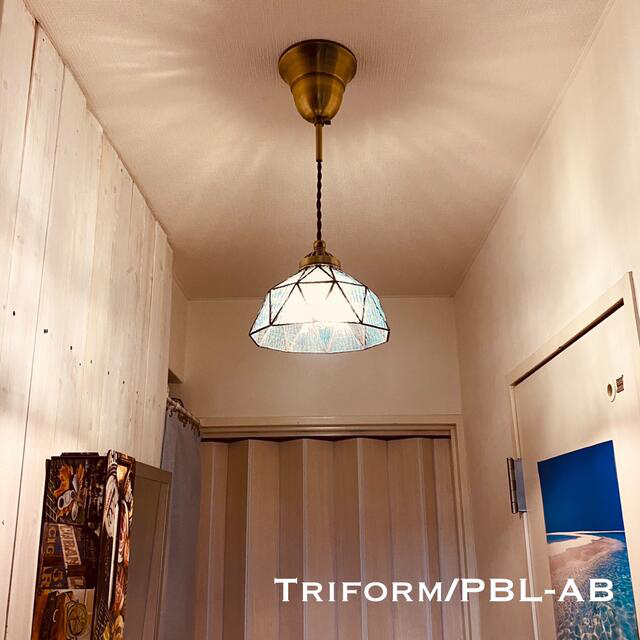 天井照明 Triform/PBL-AB ペンダントライト コード調節収納 難あり インテリア/住まい/日用品のライト/照明/LED(天井照明)の商品写真