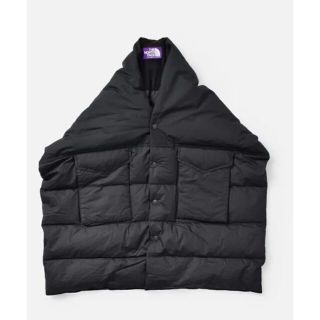 ザノースフェイス(THE NORTH FACE)のノースフェイス パープルレーベル　フィールド　ダウンケープ　ブラック(ダウンジャケット)