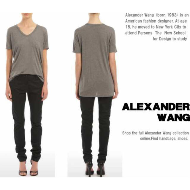 Alexander Wang(アレキサンダーワン)のアレキサンダーワン　Tシャツ　グレー レディースのトップス(カットソー(半袖/袖なし))の商品写真