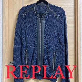 リプレイ(Replay)のREPLAY ライダースニット(ニット/セーター)