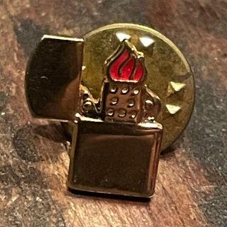 ジッポー(ZIPPO)の＊ USA ZIPPO 真鍮 ピンバッジ ブローチ レトロ PINS ✳︎(タバコグッズ)