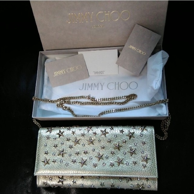 JIMMY CHOO★ウォレットチェーン 長財布 | フリマアプリ ラクマ