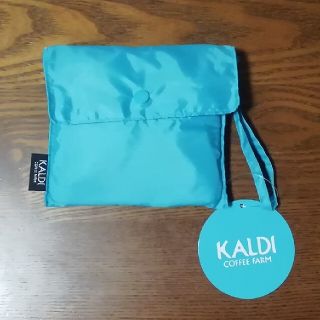 カルディ(KALDI)の【未使用】カルディ エコバッグ ブルー(エコバッグ)