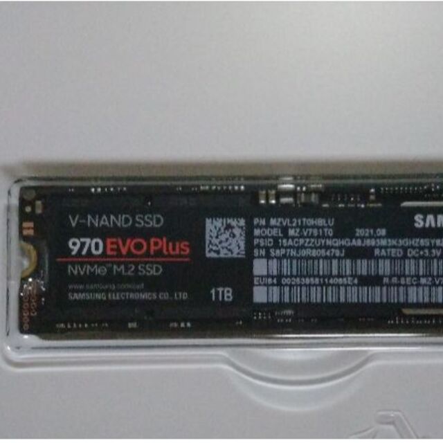 開封済み箱無し Samsung 970 EVO Plus 1TB M.2 SSD