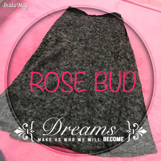 ローズバッド(ROSE BUD)のROSE BUD  フラノ素材ミディアムスカート(ひざ丈スカート)