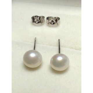 B938 真珠　ピアス　本物　本真珠　淡水　パール　アクセサリー(ピアス)