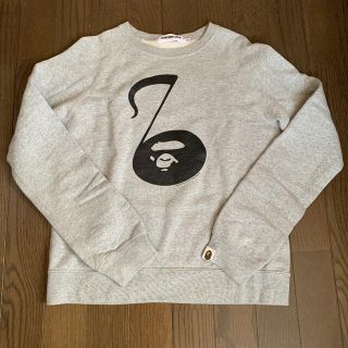 アベイシングエイプ(A BATHING APE)のA BATNING APE ア ベイジング エイプ トレーナー グレー 音符(スウェット)