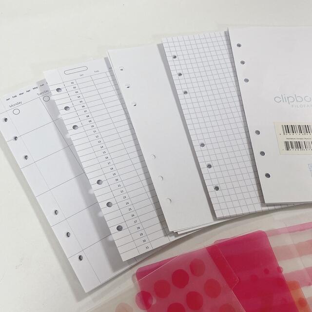 Filofax(ファイロファックス)のfilofaxバイブルサイズ リフィル インデックスセット インテリア/住まい/日用品の文房具(カレンダー/スケジュール)の商品写真