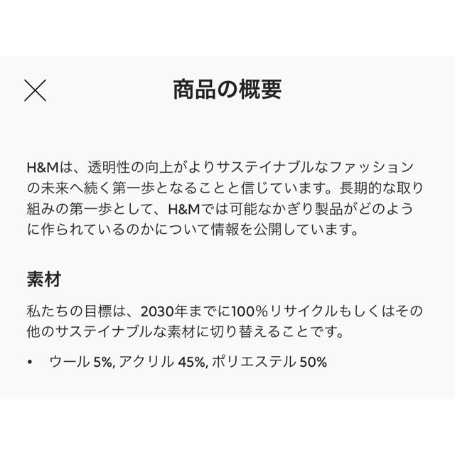 H&H(エイチアンドエイチ)の人気完売品❣️H&M ジャカードニットセーター レディースのトップス(ニット/セーター)の商品写真