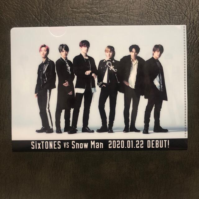 Snow Man vs SixTONES クリアファイル⑤ エンタメ/ホビーのタレントグッズ(アイドルグッズ)の商品写真