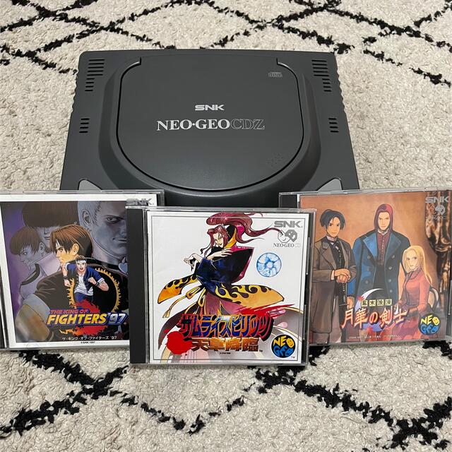 【NEO GEO】ネオジオCDZ／本体＋コントローラー＋ソフト3本