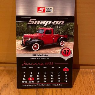 Snap-on/スナップオン 2022カレンダー(カレンダー/スケジュール)