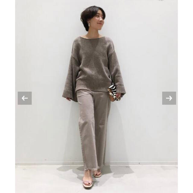 アパルトモン　CTN FLARIE S/L KNIT ブラウン