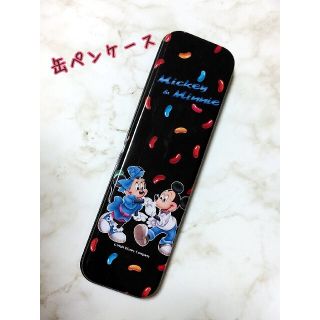 サンスター(SUNSTAR)の缶ペンケース　ミッキー＆ミニー(ペンケース/筆箱)