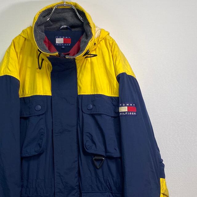 古着 90s トミーヒルフィガー セーリング ダウンジャケット L 旧タグ