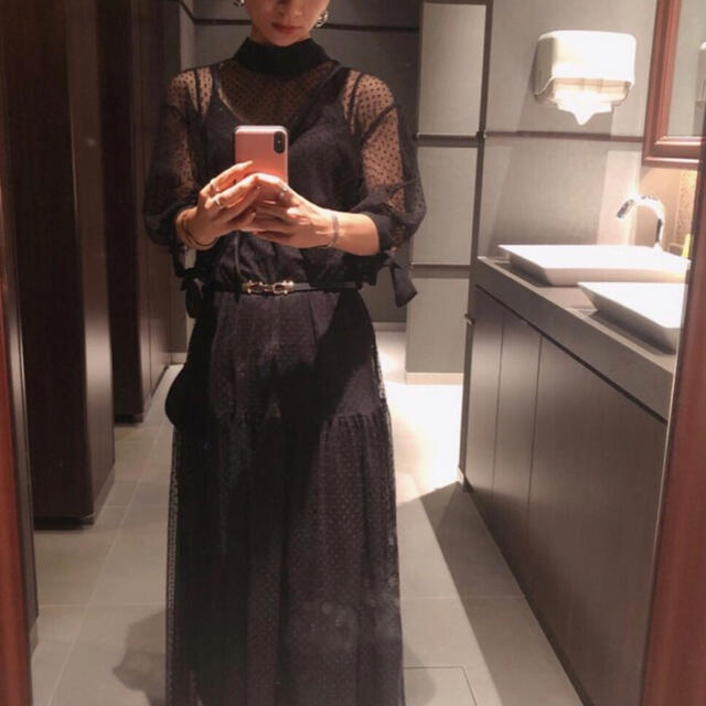 Zara ザラ ドット柄 チュールワンピース お呼ばれドレス Zara ザラ ドット柄 チュールワンピース お呼ばれドレス
