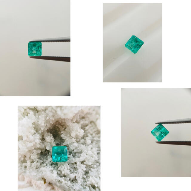 R 0210-1)『コロンビア産』天然エメラルドルース 0.441ct