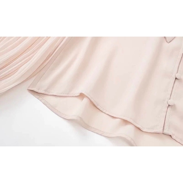 ZARA(ザラ)の💝2月新作🍫7321◆pink ピンク ボウタイリボン ブラウス レディースのトップス(シャツ/ブラウス(長袖/七分))の商品写真