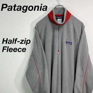 パタゴニア(patagonia)の古着 パタゴニア ハーフジップ フリース L グレー(ブルゾン)