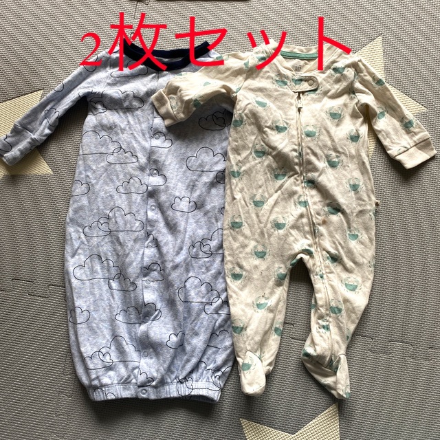 babyGAP(ベビーギャップ)の【tekota 様専用】2枚セット【 babyGAP】ロンパース （0〜3mon キッズ/ベビー/マタニティのベビー服(~85cm)(ロンパース)の商品写真