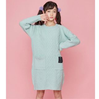 ジェニィ(JENNI)の（新品）ジェニィ ラブ　マシュマロニットバックリボンワンピ(ワンピース)