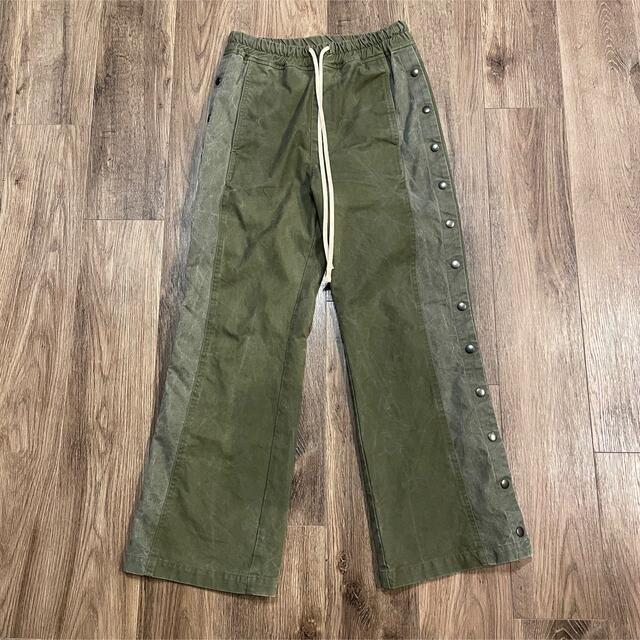 国内正規品 laid laid back yellow bucks テント生地 サルエル カーゴ