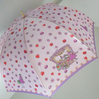 ラデュレ(LADUREE)のラデュレ LADUREE ピンク雨傘  マカロン ハート 桜(傘)