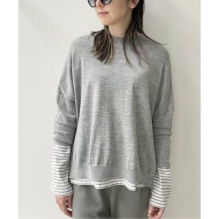 アパルトモンドゥーズィエムクラス(L'Appartement DEUXIEME CLASSE)のL'AppartementSIDE SLIT KNIT★グレーA(ニット/セーター)