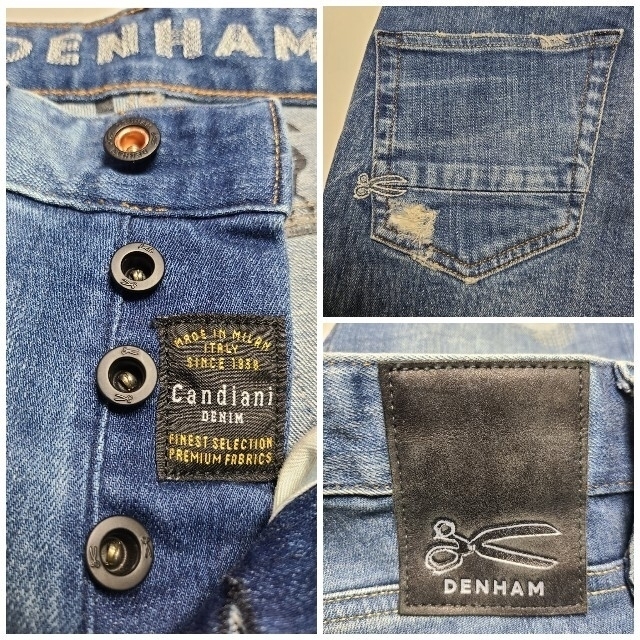 【美品】DENHAM デンハム CANDIANI製 RAZOR  W28 メンズ