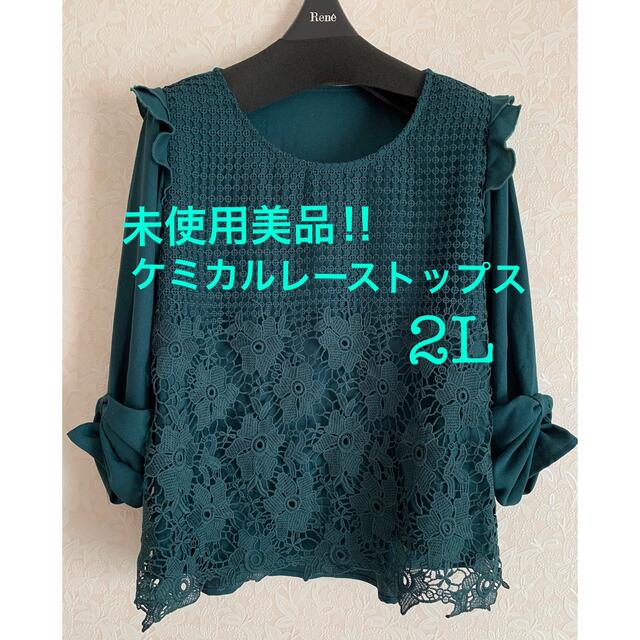 ⭐️未着用品⭐️ケミカルレーストップス　LL レディースのトップス(シャツ/ブラウス(長袖/七分))の商品写真