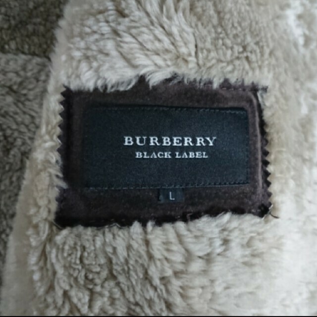 BURBERRY BLACK LABEL(バーバリーブラックレーベル)のバーバリー ブラックレーベル リアルムートン コート L 羊革 ブラウン メンズのジャケット/アウター(レザージャケット)の商品写真