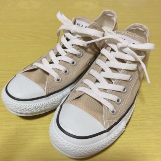 コンバース(CONVERSE)のCONVERSE コンバース オールスター　ベージュ23.5cm(スニーカー)