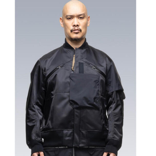 sacai - サイズ 2 ACRONYM x SACAI MA-1 黒 アクロニウムの通販 by sacai - サイズ 2 ACRONYM x SACAI MA-1 黒 アクロニウムの通販 by