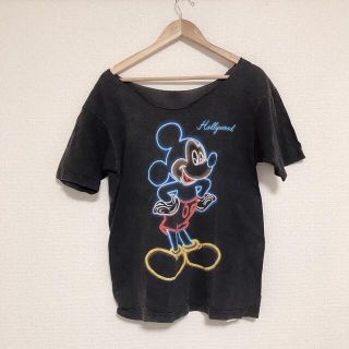 ミッキーマウス(ミッキーマウス)のアメリカ製 Disney ハリウッド Tシャツ ヴィンテージ 古着 ミッキー(Tシャツ/カットソー(半袖/袖なし))