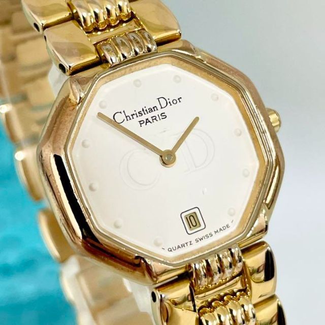 Christian Dior(クリスチャンディオール)の116 クリスチャンディオール時計　レディース腕時計　ゴールド　オクタゴン　希少 レディースのファッション小物(腕時計)の商品写真