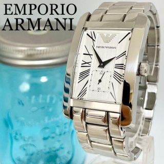 エンポリオアルマーニ(Emporio Armani)の341 エンポリオアルマーニ時計　メンズ腕時計　長方形　レクタンギュラー　人気(腕時計(アナログ))