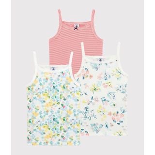 プチバトー(PETIT BATEAU)のazukian様専用　6a プリントキャミソール３枚組　花柄／ミラレ柄(下着)