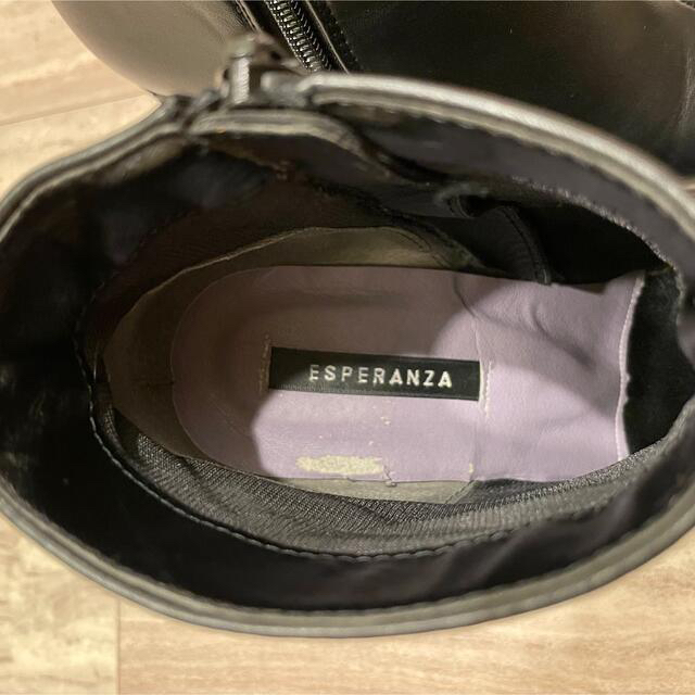 ESPERANZA(エスペランサ)のチャンキーヒールショートブーツ エスペランサ  レディースの靴/シューズ(ブーツ)の商品写真